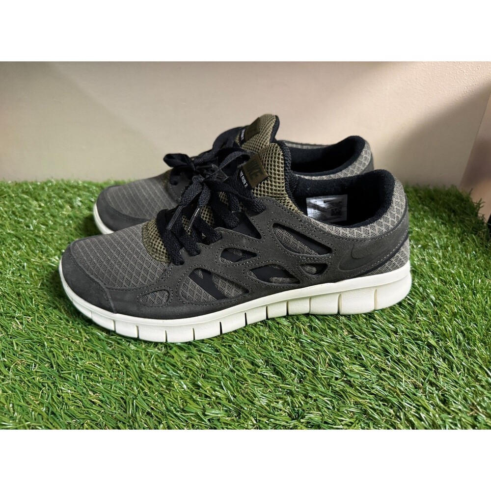 Nike Free Run 2 Running Shoes Sequoia Black Olive 537732-305 Men's Size 8.5 NEW